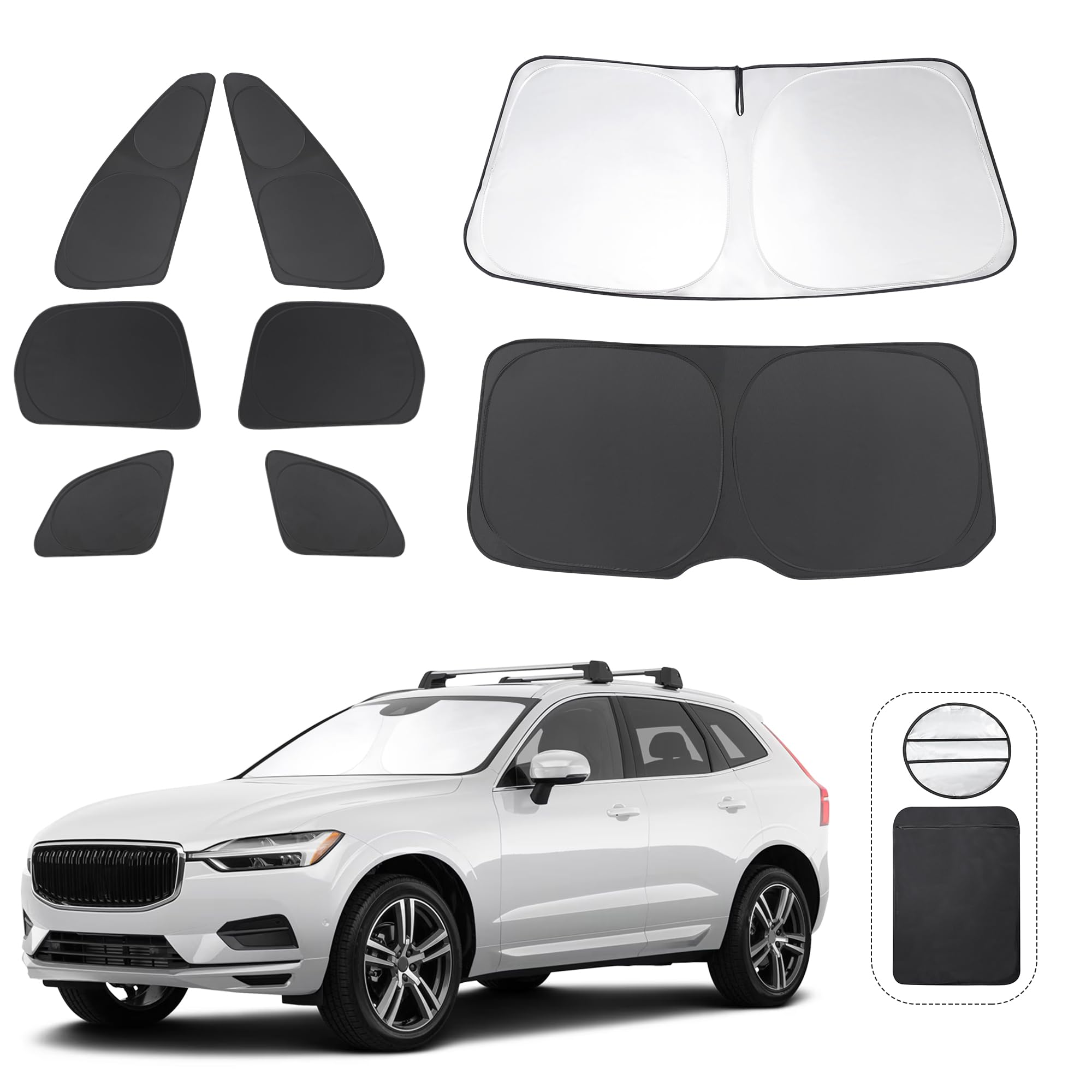 Amazon | TINGLU ウィンドウシェード Volvo XC60 2018-2024用